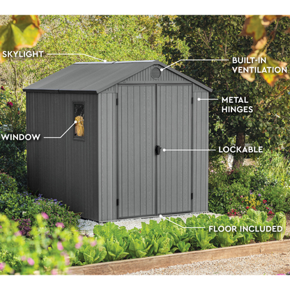 Darwin 6x8ft Premium Garden Garden Shed 