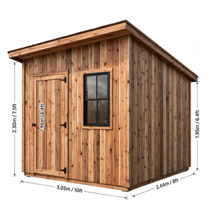 Rocanova NaturCedar 10x8 Pent Garden Shed